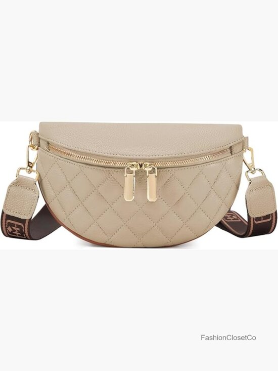 Handbags - Genuine Leather Crossbody Sling Bag Fanny Pack Anti Theft Travel Purse